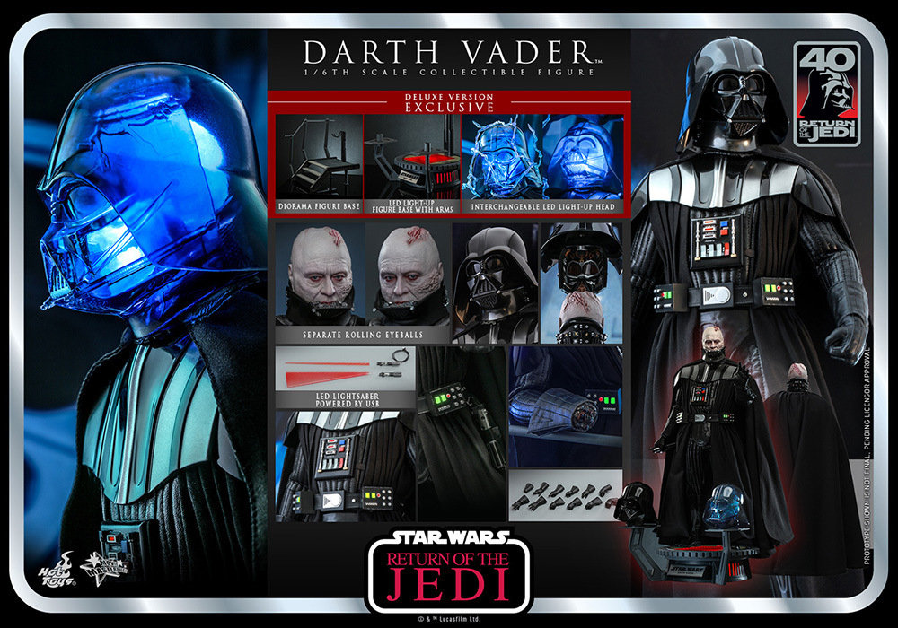 1/6 ホットトイズ トイサピエンス限定 SW Episode6 ジェダイの帰還 ダース・ベイダー ボーナスアクセサリー付拍卖