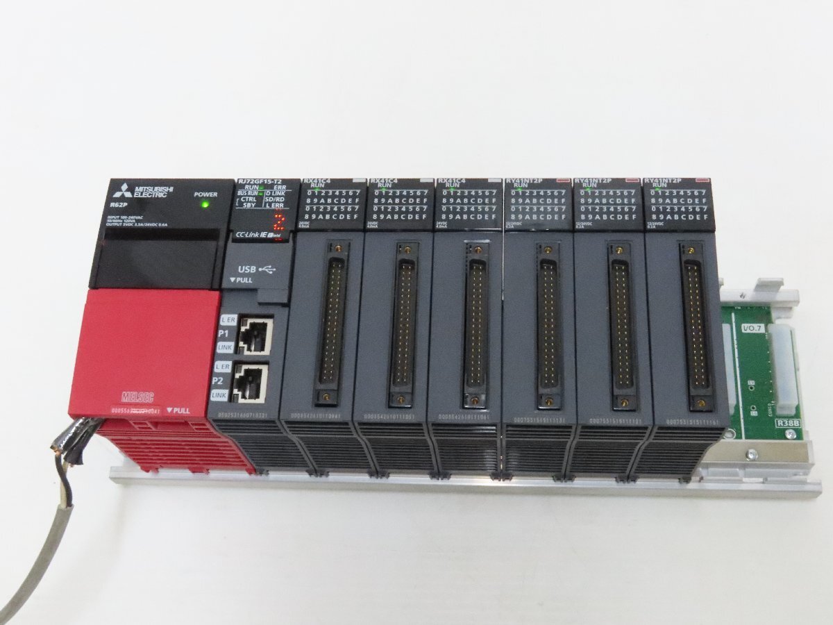 80☆動作品 美品 MITSUBISHI 三菱 R62P / RJ72GF15-T2 / RX41C4 / RY41NT2P セット★0919-356拍卖