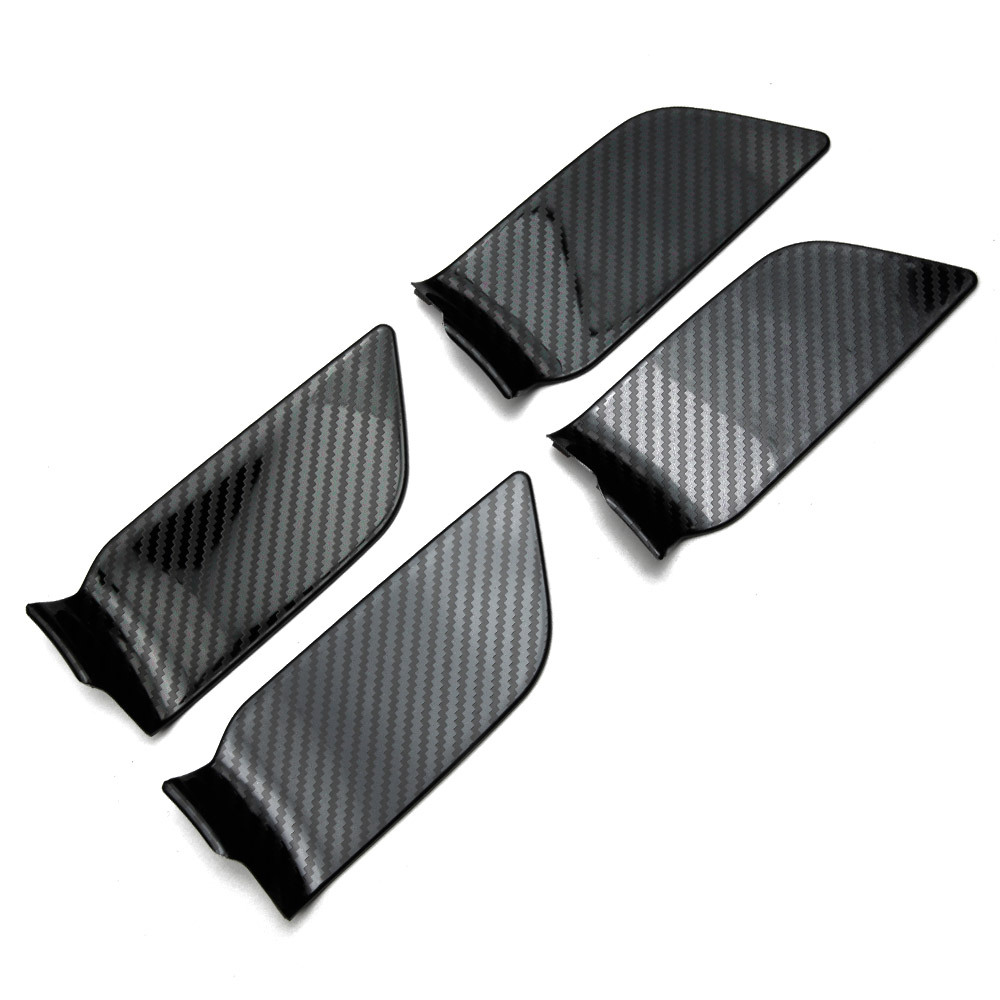 新型 ハリアー 80系 内装 インナー ドアハンドル ガーニッシュ パネル フロント&リア 304ステンレス カーボン調 4P@拍卖