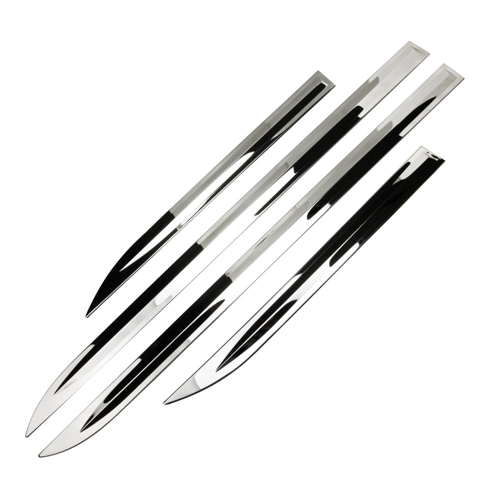 ハリアー80系 サイドドアガーニッシュ ドアモール 外装パーツ SUS304ステンレス カスタム エアロ アクセサリー ドレスアップ 4PCS@拍卖