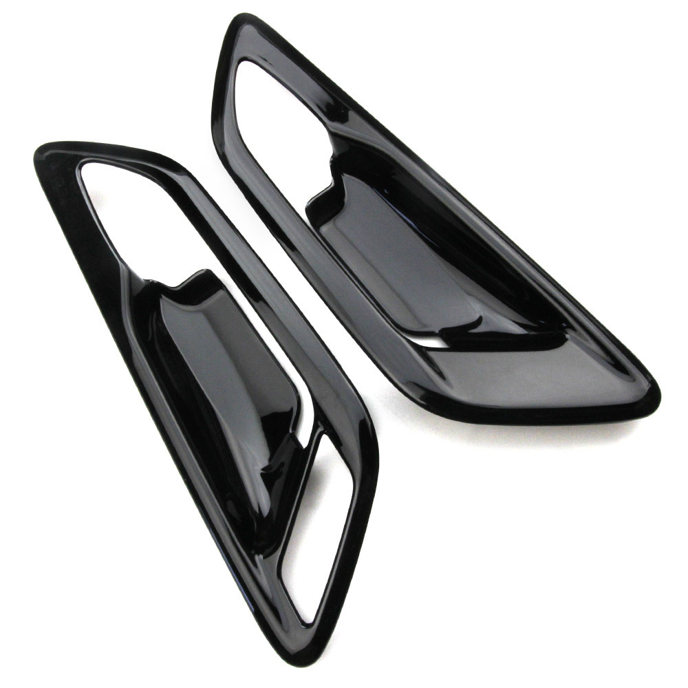 アルファード/ヴェルファイア40系 インナードアハンドルプロテクター パネル ピアノブラック 2P@拍卖