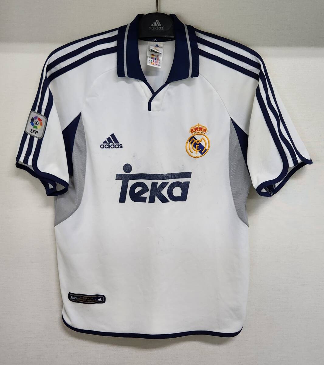 00-01 レアル・マドリッド REAL MADRID RMCF(H)#7 ラウール RAUL 半袖 adidas リーグ仕様 M-2拍卖