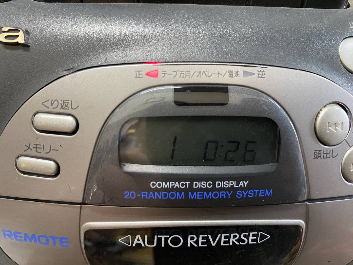 J5841 aiwa アイワ ステレオラジオカセットレコーダー CSD-EX310 コンパクトディスク CDラジカセ拍卖