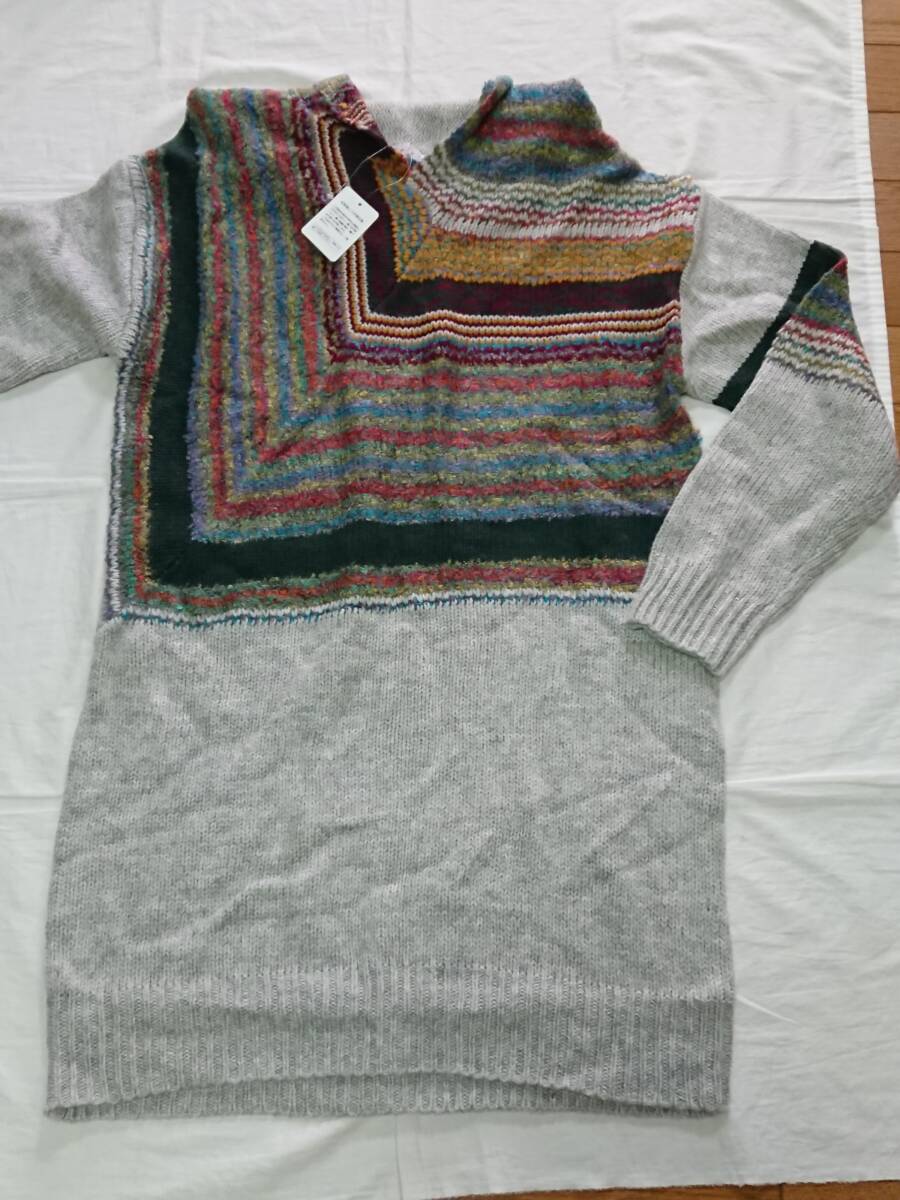 ◎新品◆flaix ランドワーズ◆グレー ニットワンピ◆LLサイズ拍卖