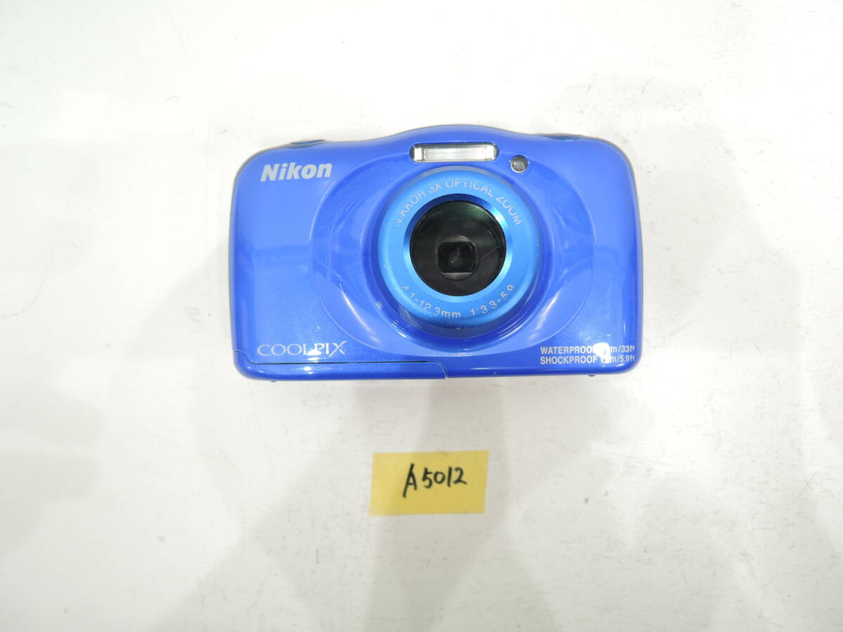 Nikon COOLPIX W100 ブルー コンパクトデジタルカメラ 起動確認済み A5012拍卖