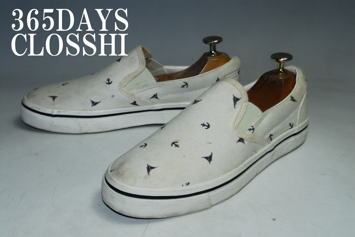 DSC7190/期間限定!早い者勝ち!365DAYS/CLOSSHI/23㎝/ロー/白/口コミ高評価!圧巻の存在感!注目の1足!拍卖