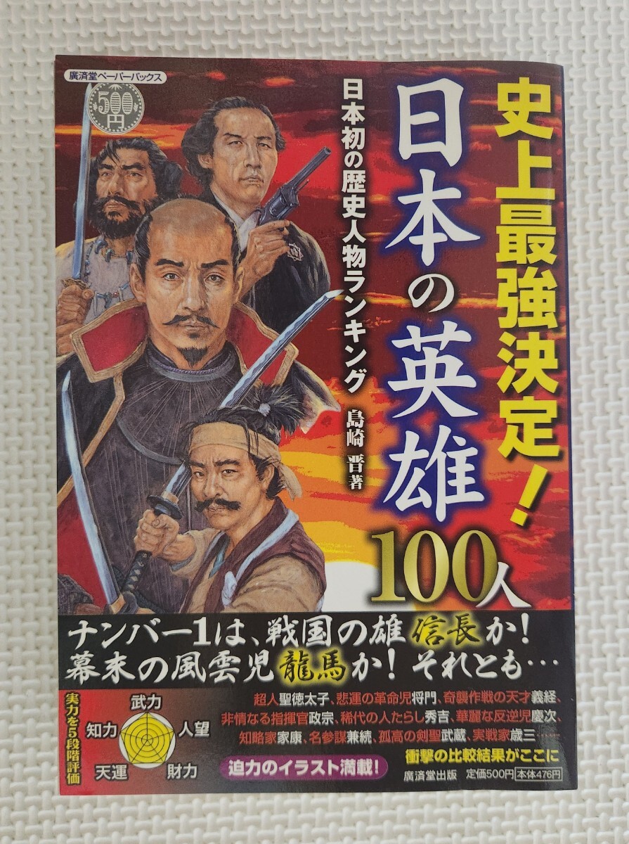 ☆ 史上最強決定! 日本の英雄100人 / 2009年1月1日 第1版第1刷 / 廣済堂ペーパーバックス 拍卖