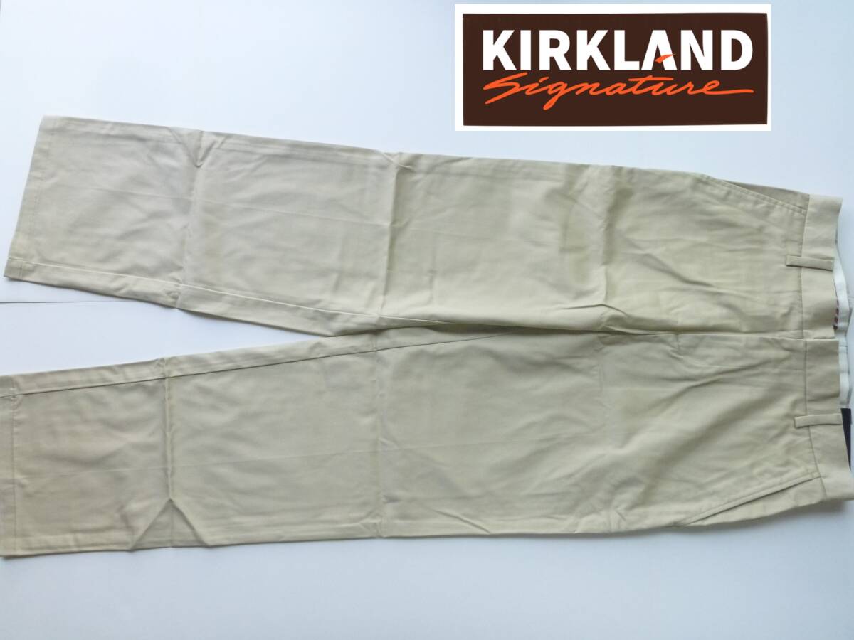 新品 KIRKLAND カークランド ★ ベージュ チノパン パンツ メンズ 31 M相当拍卖