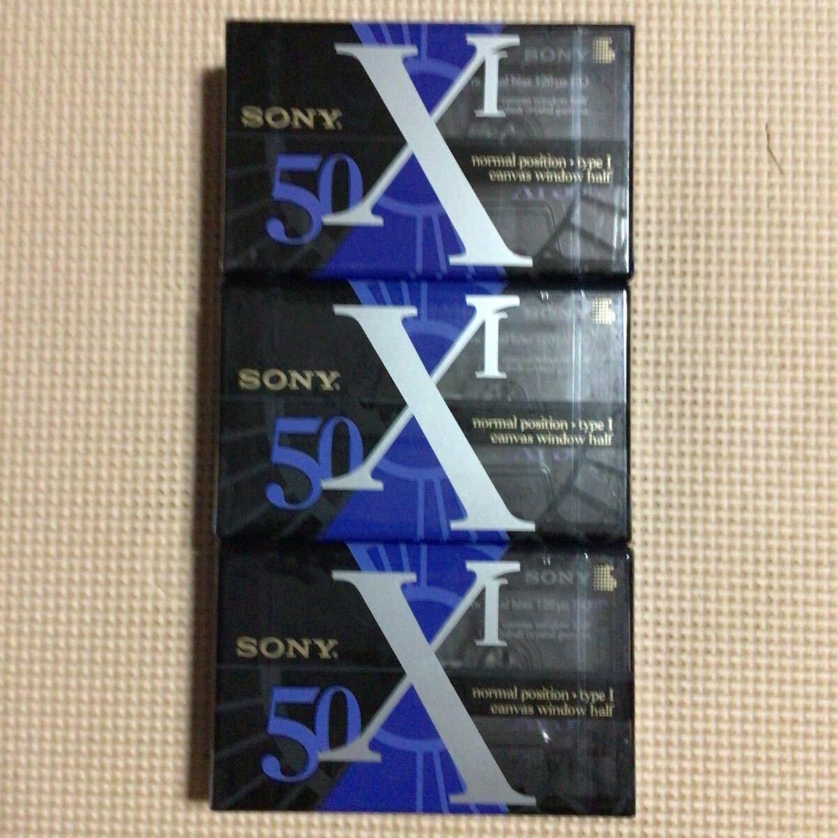 SONY XⅠ 50 2パックx3 ノーマルポジション カセットテープ6本セット【未開封新品】■■拍卖
