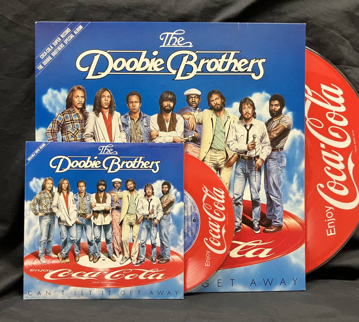 LP+EP Coca-Cola【The Doobie Brothers:Can't Let It Get Away】ドゥービー・ブラザーズ (Picture disk コカコーラ 非売品 ノベルティー)拍卖