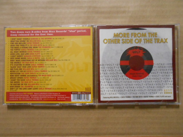 CD Various Artists 「MORE FROM THE OTHER SIDE OF THE TRAX:Stax-Volt 45rpm Rarities 1960-1968」 輸入盤 CDTOP462 EU製 全24曲 美盤拍卖
