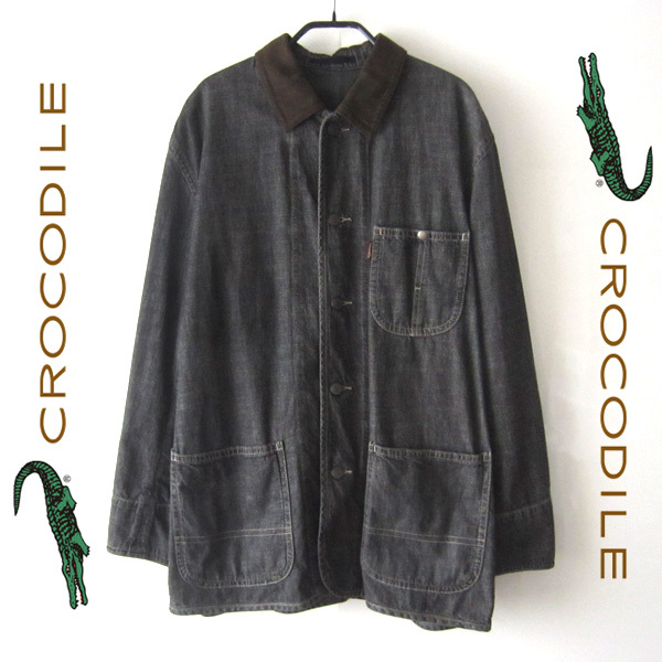 美品 CROCODILE/クロコダイル★ デニムカバーオール拍卖