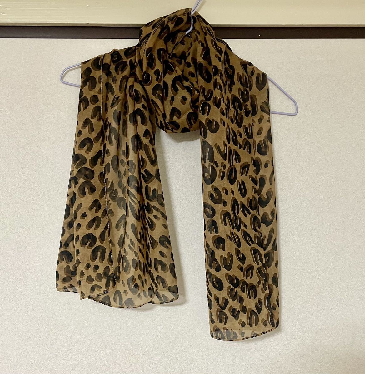 マフラー ストール 豹柄 レディースファッション 小物 ブラウン 新品 女性用 婦人用拍卖