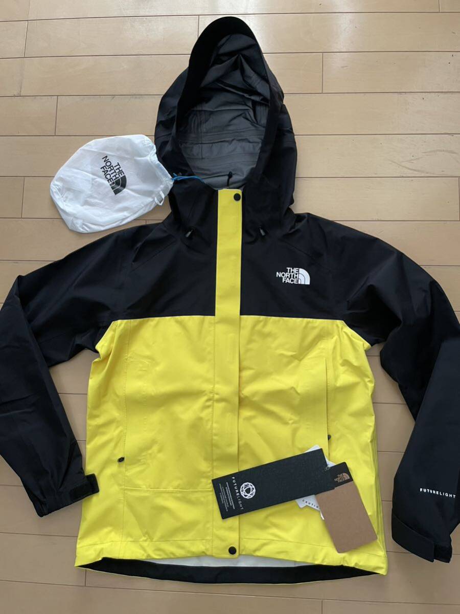 ノースフェイス 正規取扱店購入 FLドリズルジャケット FL Drizzle Jacket S LK NPW12014 レモン×ブラック防水 レインジャケット 新品拍卖