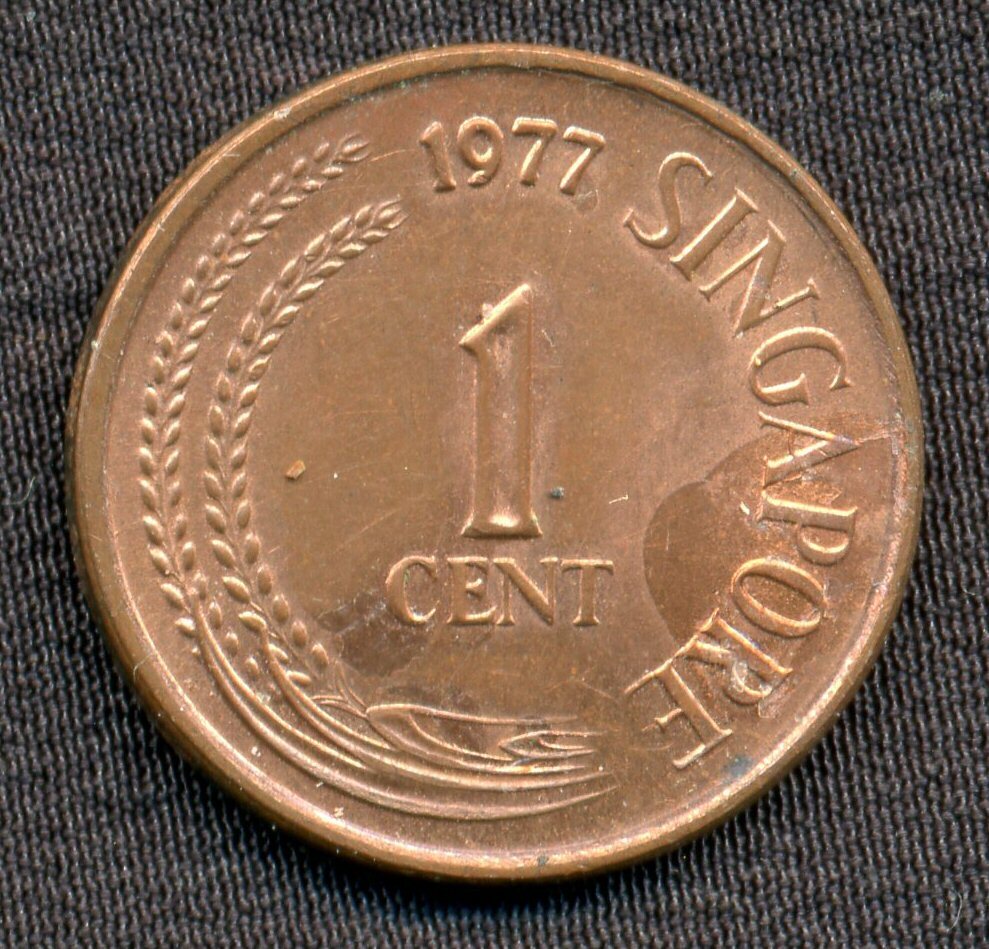 SINGAPORE 1 CENT (1枚) 1977年 /シンガポール拍卖