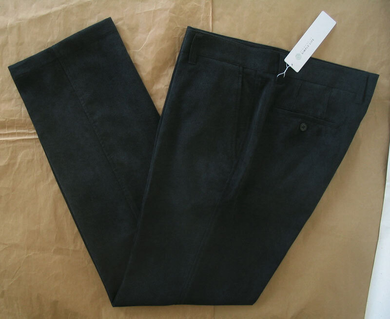 シンプルライフ ノータックパンツ 濃紺 起毛 ストレッチ 82cm 秋冬 新品拍卖