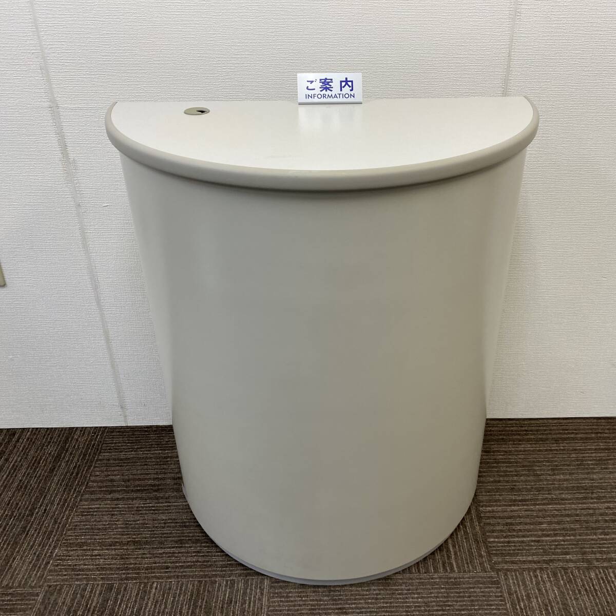 【中古】インフォメーションカウンター ウチダ 幅80cm カウンターテーブル☆直接引き取り可拍卖