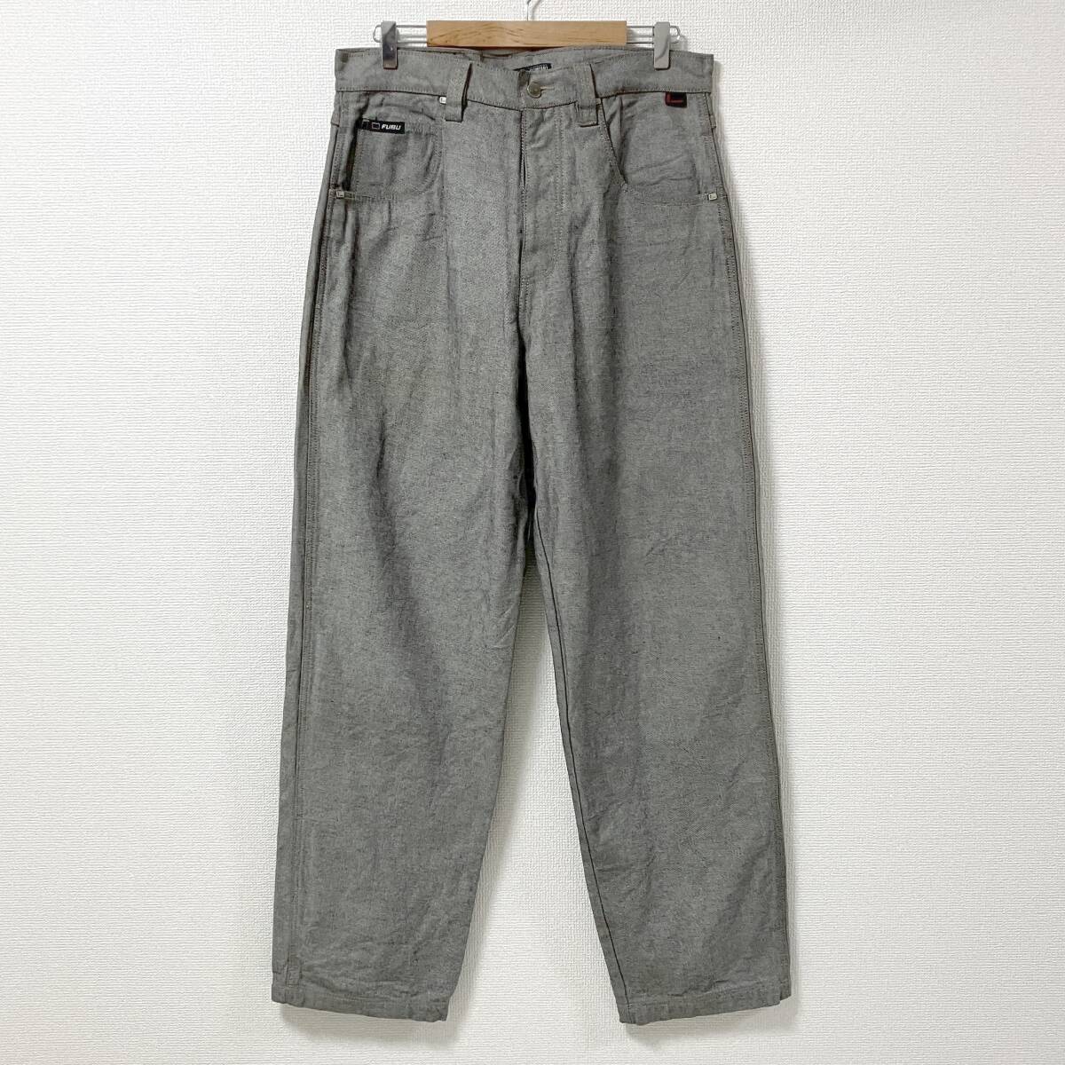 90s FUBU インサイドアウト デニム バギーパンツ W34 フブ ワイドパンツ ジーンズ Y2K VINTAGE ビンテージ HIP HOP 4060091拍卖