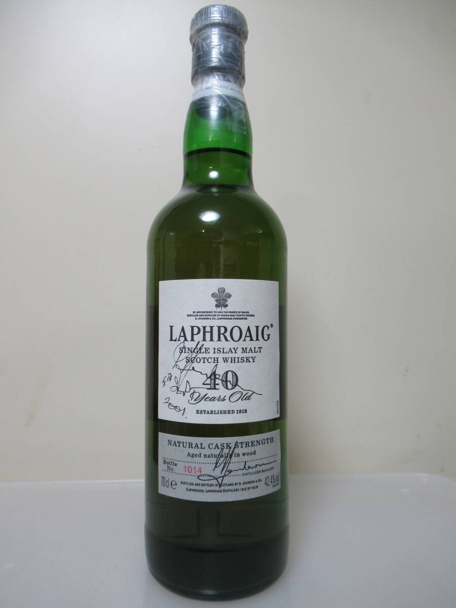 c009◆◆ラフロイグ40年 1960 42.4% 熟成年数ラベル 60年代超稀少オールド 限定品 OB◆◆787500拍卖