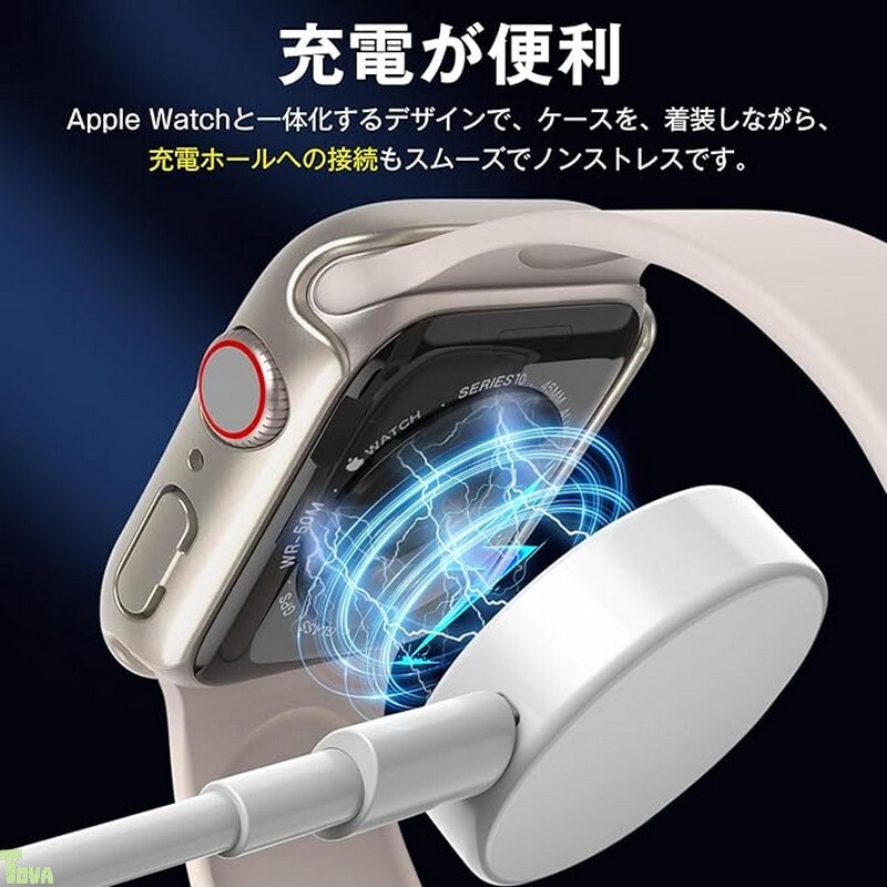スターライト 42mm 2枚 防水 枠 PC + 強化ガラス 一体型 硬度9H アップル ウォッチ Apple Watch Series 10 耐衝撃 全面保護 ケース カバー拍卖
