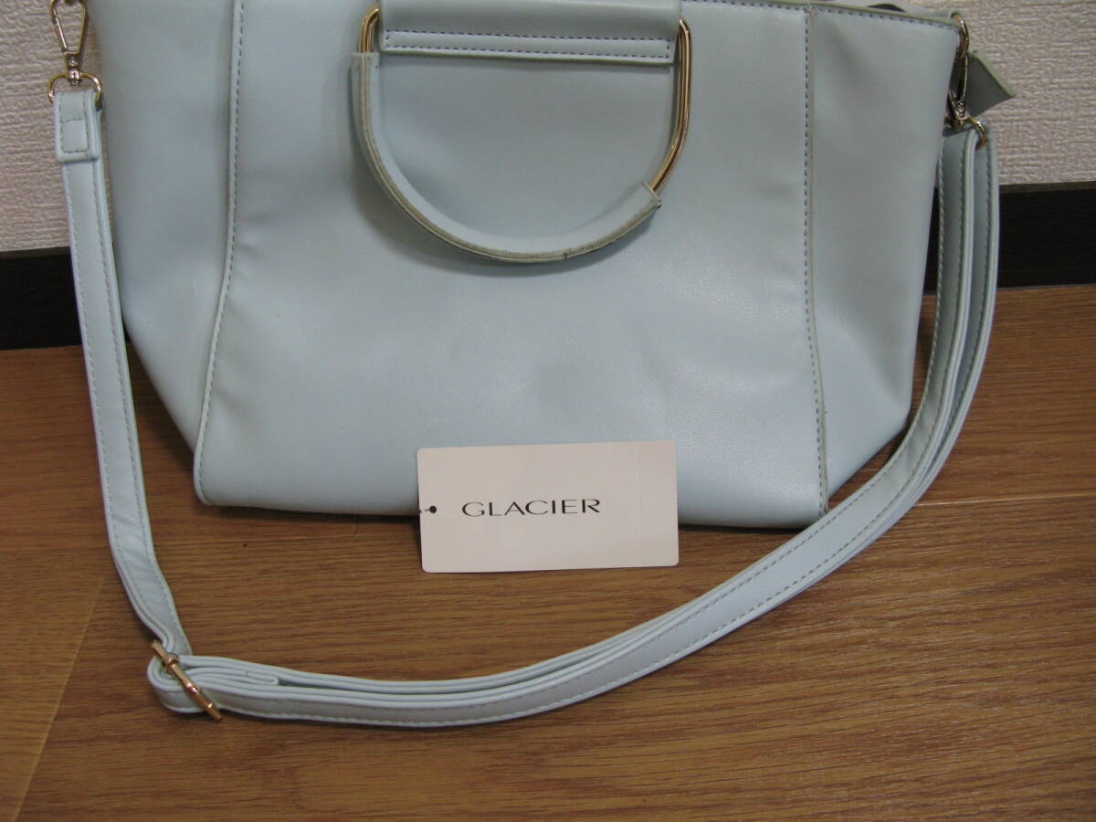 1円~ 中古 GLACIER レディース ショルダーバッグ エメラルドブルー拍卖