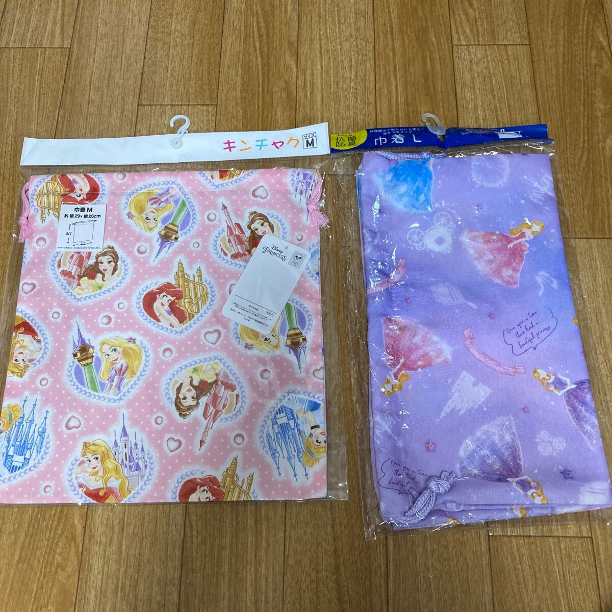 ディズニープリンセス☆巾着袋セット☆未使用☆B拍卖