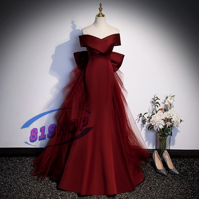 「81SHOP」 大人気 ウエディングドレス カラードレス 結婚式 披露宴 パーティー 演奏会 発表会 ステージ拍卖