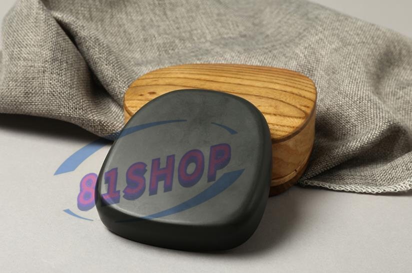 「81SHOP」硯 歙硯 《修水 4寸馬蹄硯 》修水水岩石材(さ10.2x幅さ9.2x厚さ2cm)純粋な手作り 天然原石 佳品 收藏 上等品 書道 手中の宝拍卖
