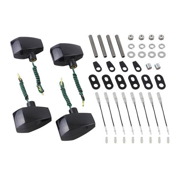 GPZ900R(A1-) 用 ZRタイプ クリスタルカットレンズウインカーKIT S球仕様 ブラックボディ/スモークレンズ|ポッシュフェイス/POSH拍卖