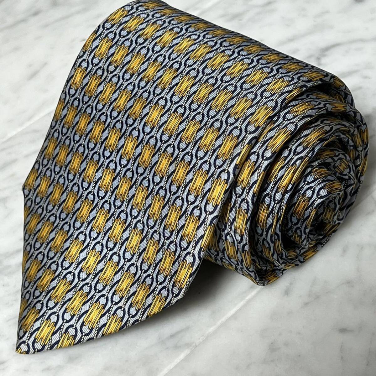 999円~ ランセル ネクタイ ブルー系 ロープ 総柄 (B3)拍卖