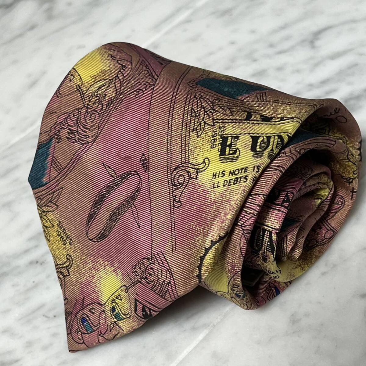 500円~ ピエールバルマン ネクタイ ピンク系 マルチカラー $柄 人 総柄 (R2)拍卖