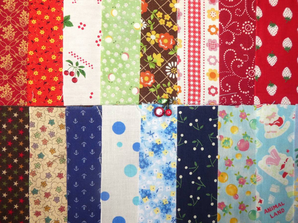 即決★レトロ30’sはぎれセット★アニマル復刻ルシアンカントリーフラワーいちご拍卖