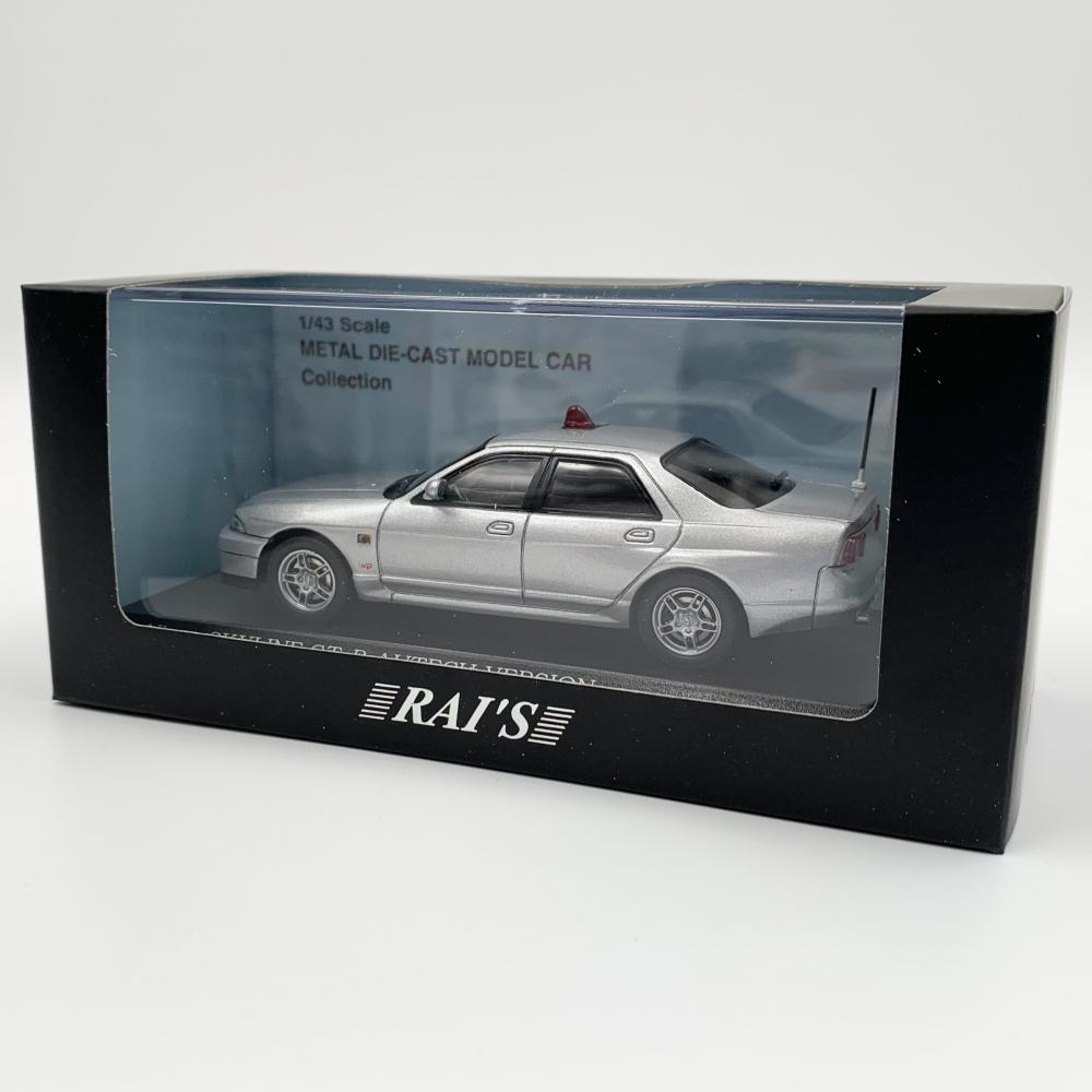 【中古】開封 ヒコセブン RAI'S レイズ 1/43 日産 スカイライン GT-R AUTECH VERSION 1998 埼玉県警察高速道路交通警察隊車両(覆面 銀)拍卖