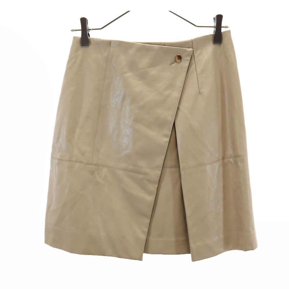 スナイデル フェイクレザー ミニスカート 1 ベージュ SNIDEL レディース拍卖