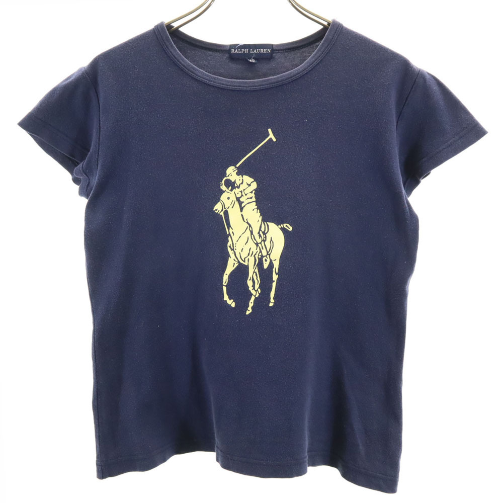 ラルフローレン ビッグポニー プリント 半袖 Tシャツ 150 ネイビー系 RALPH LAUREN キッズ拍卖