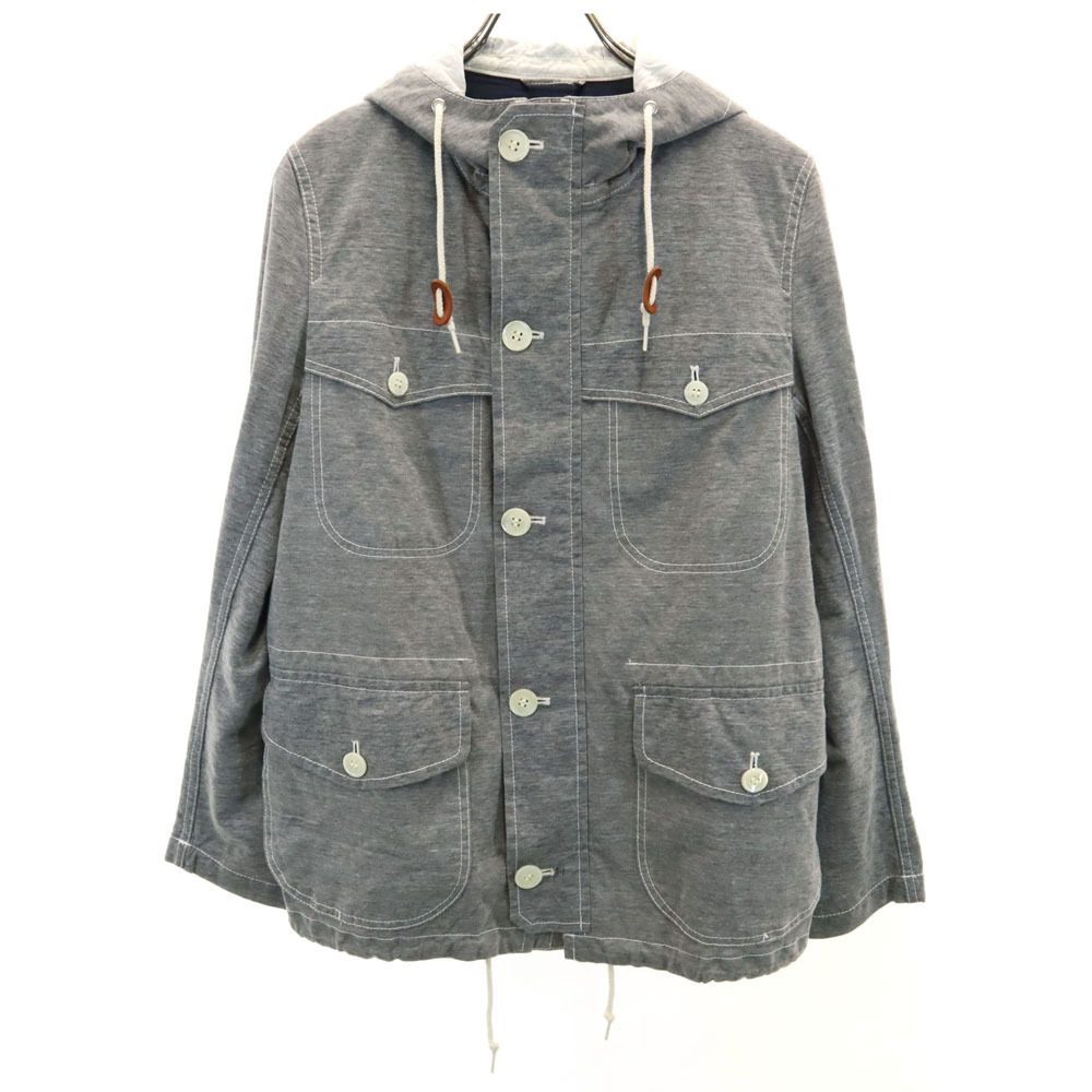 コムデギャルソンオム AD2011 日本製 HI-J047 長袖 ジャケット XS グレー COMME des GARCONS HOMME フード メンズ拍卖
