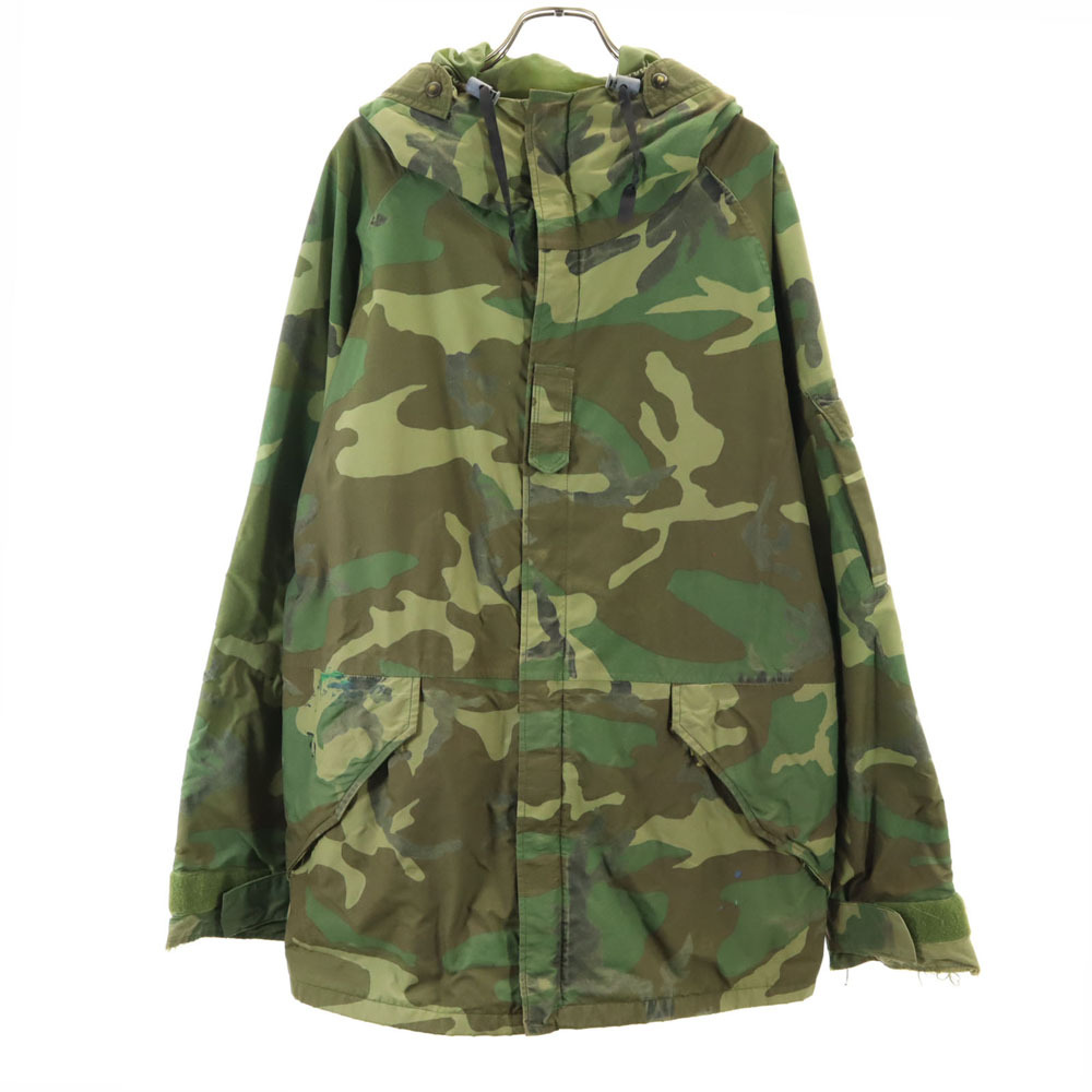 アメリカ軍 90s ゴアテックス ECWCS イクワックス ウッドランドカモ パーカー L カーキ US ARMY 迷彩 ミリタリー ジャケット メンズ拍卖