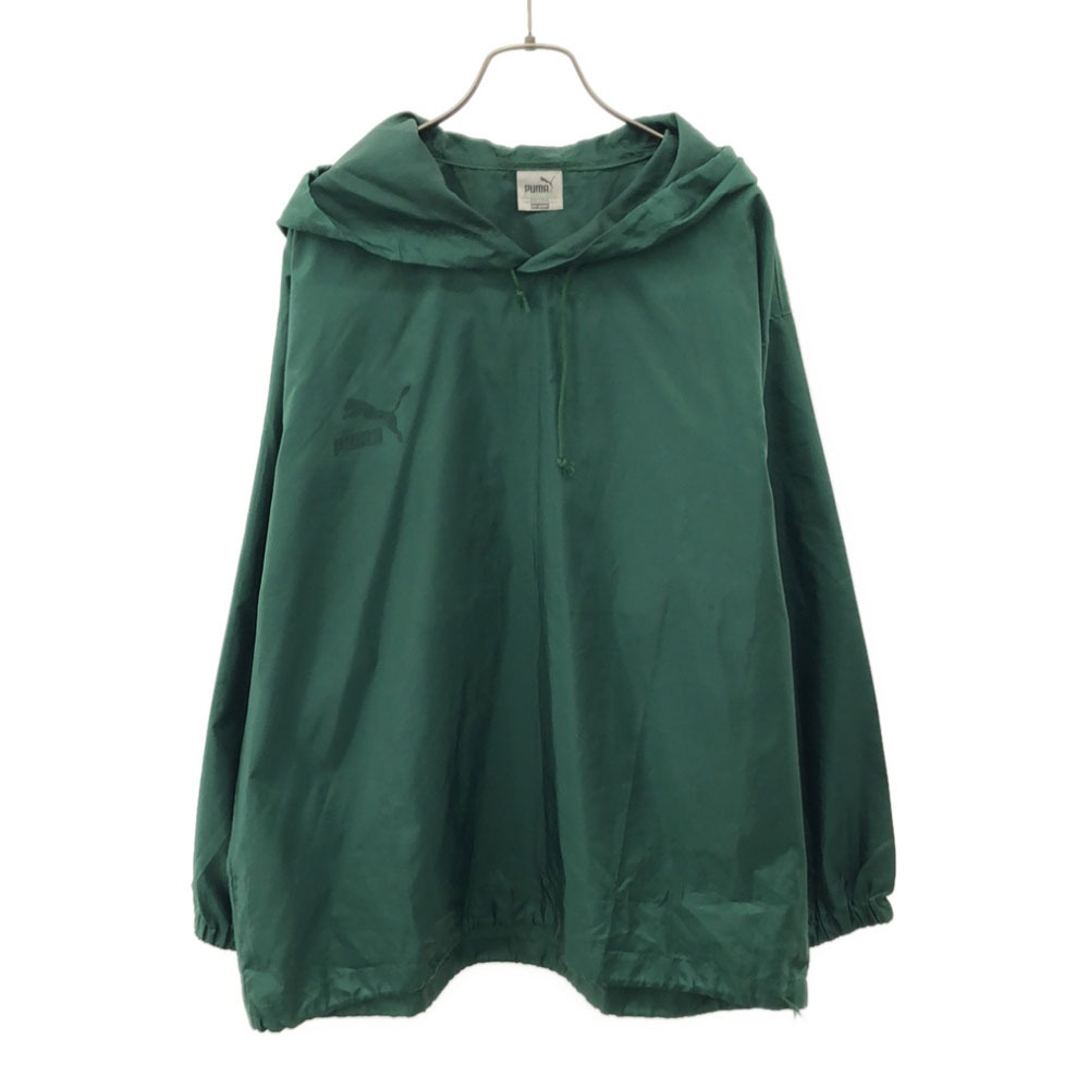プーマ 90s ヒットユニオン オールド ロゴプリント 長袖 パーカー M グリーン PUMA プルオーバー スポーツ メンズ拍卖