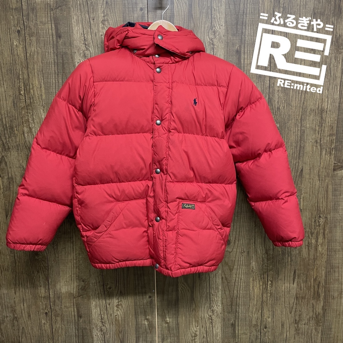 古着 キッズL(14-16) POLO RALPH LAUREN ポロラルフローレン ダウンジャケット 3084拍卖