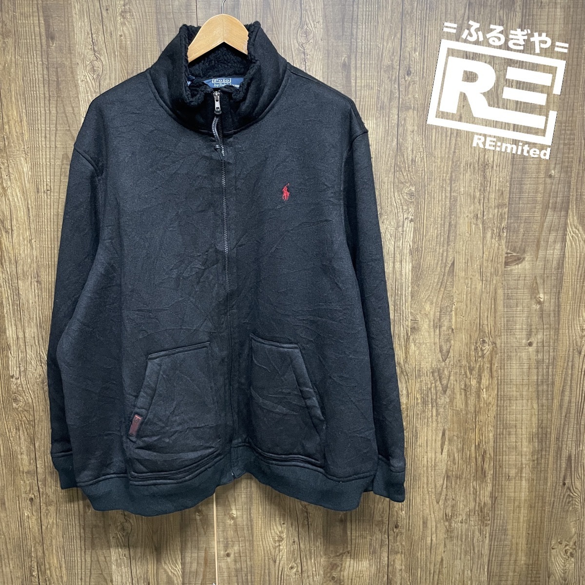 古着 3XB POLO RALPH LAUREN ポロラルフローレン ボアブルゾン フリースジャケット 4136拍卖
