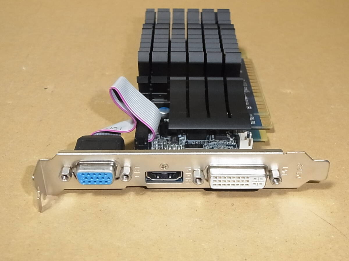 ■Galaxy nVidia GeForce GT520 1G HDMI+DVI+VGA PCI-E ファンレス (V272)拍卖