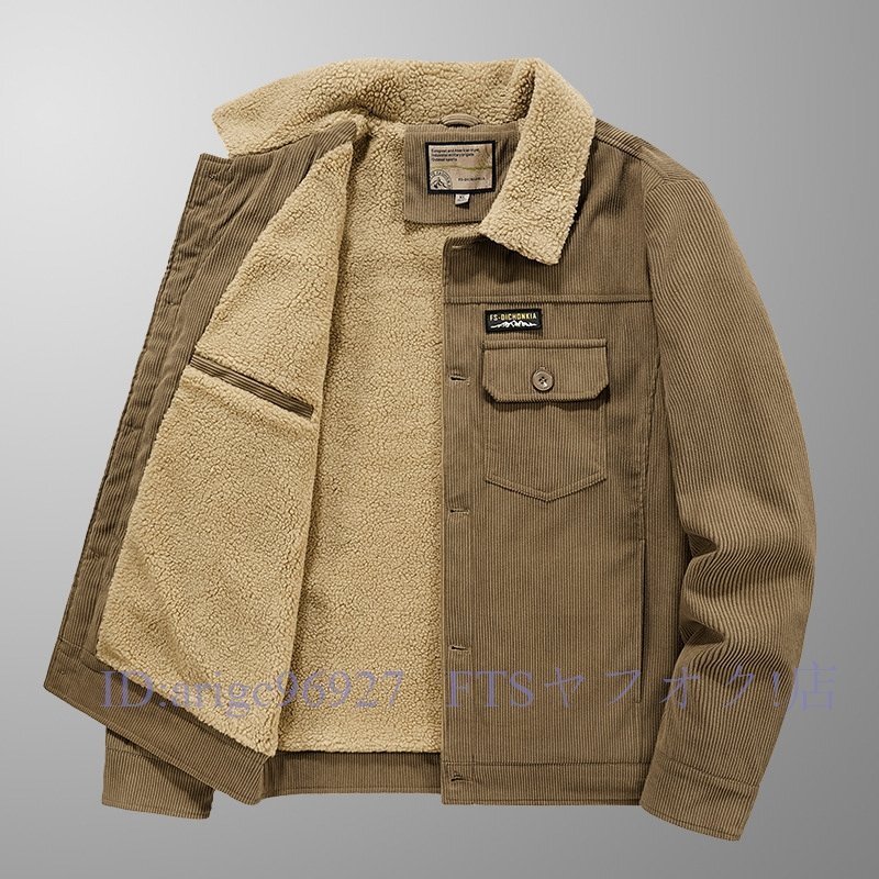 A5769☆新品秋冬 ムートンコート メンズ フライトジャケット ジャンパー ブルゾン 防風防寒 厚手コート アウトドア 大きいサイズ有拍卖