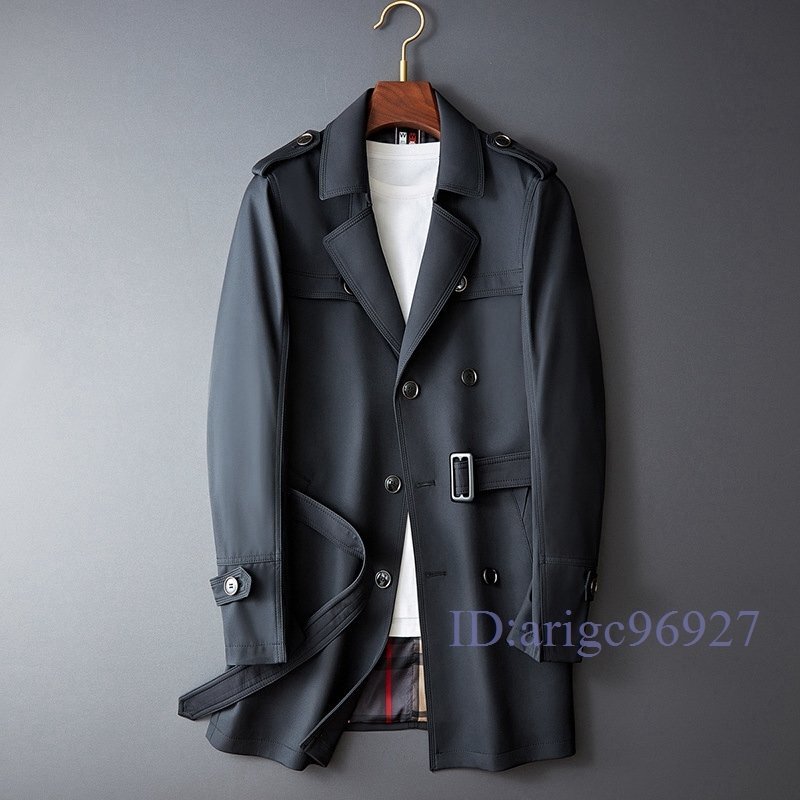 M534★新品春秋メンズ ビジネスコート カジュアル コート チェスターコート ロング丈 アウター スプリングコート おしゃれ拍卖