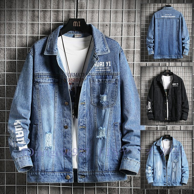 A5535☆カジュアル メンズGジャン デニムジャケット メンズ トップス ブルゾン メンズファッション ボアジャケット アウター XLサイズ以上拍卖