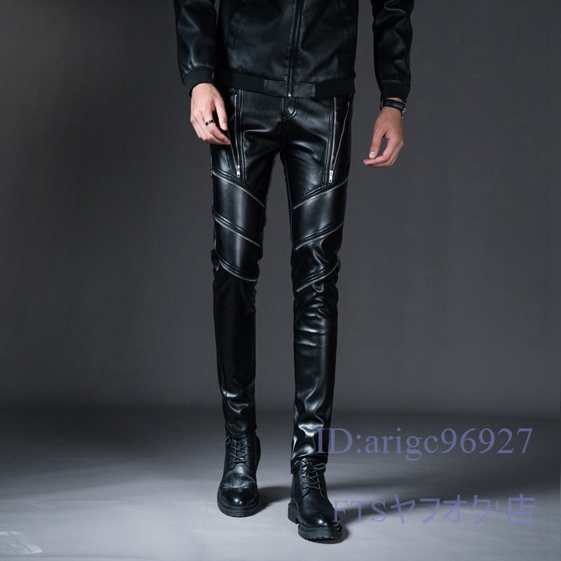 A1165☆新品レザーパンツ メンズ 革パン バイクパンツ 革パンツ ロングパンツ モーターパンツ ライダースパンツ 防水 防風 防寒拍卖