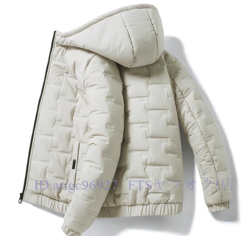 A7164★新品メンズ 中綿ジャケット 綿服 ジャケット キルティングジャケット ブルゾン 中綿入り コート 冬 防寒 防風 アウター ベージュ拍卖