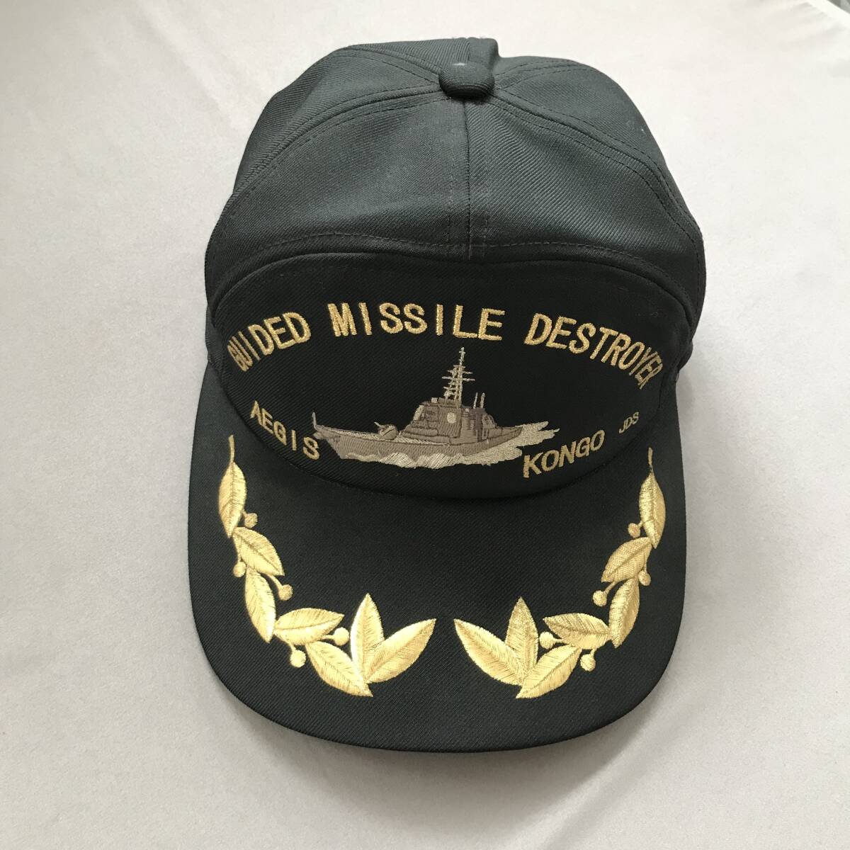 GUIDED MISSILE DESTROYER AEGIS KONGO 海上自衛隊 護衛艦 こんごう ハーフメッシュキャップ/アポロキャップ 刺繍入り 美品拍卖