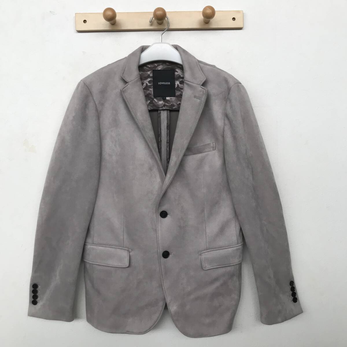LOVELESS 61D07-462-04 ラブレス メンズ フェイクスウェード テーラードジャケット 美品 size M拍卖