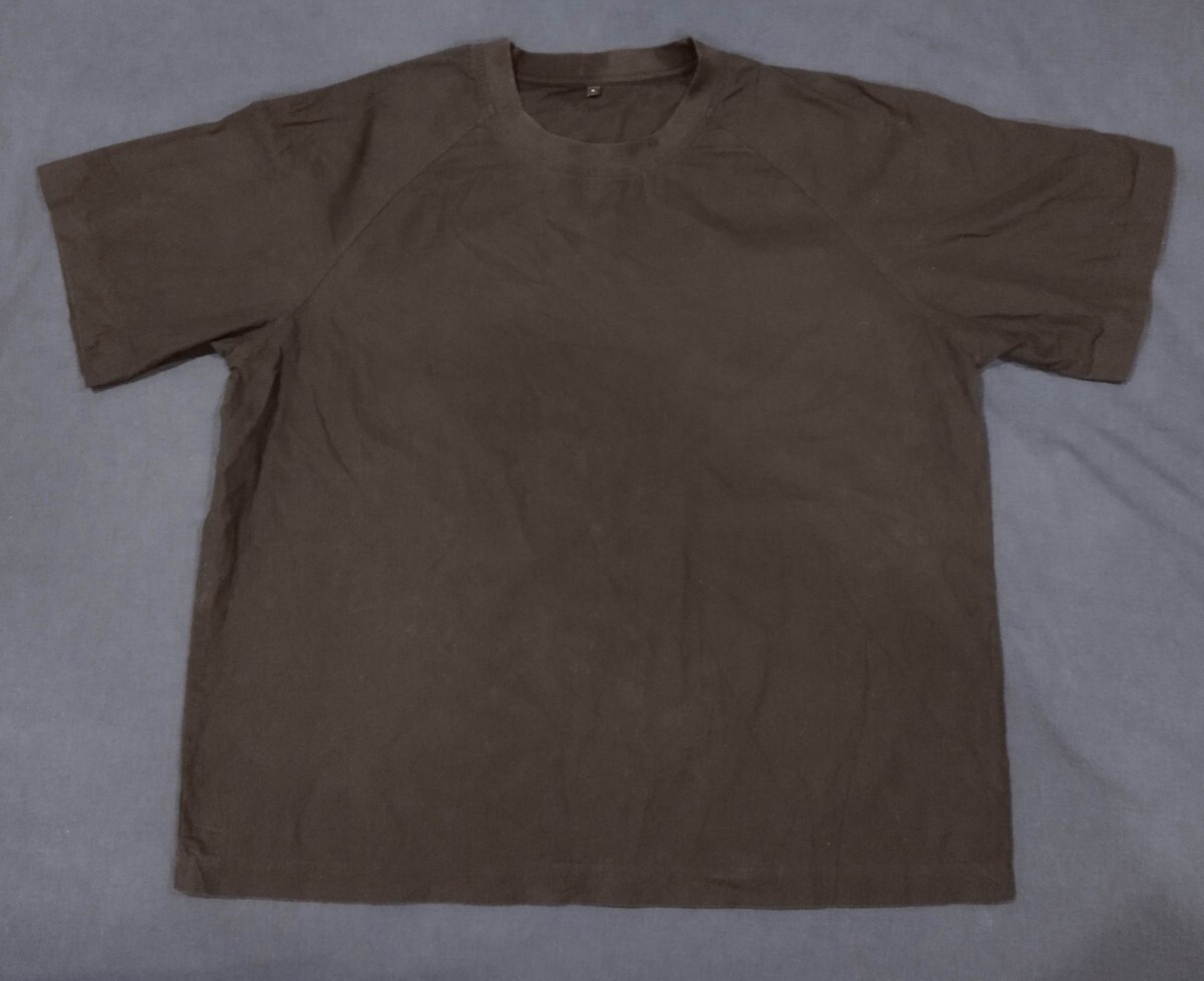 無印 muji 無印良品 涼感クルーネック半袖布帛Tシャツ メンズ L 黒 布帛Tシャツ 布帛 Tシャツ コットン クルーネック 涼感 終売拍卖