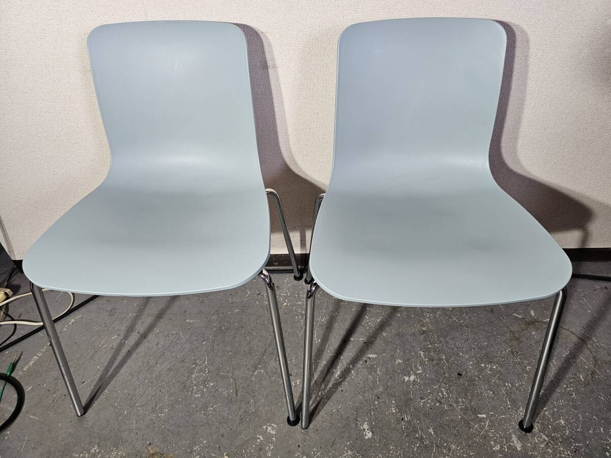 ヴィトラ/ハル チューブ /アイスグレー/チェア/スタッキング/2脚セットvitra.難あり拍卖